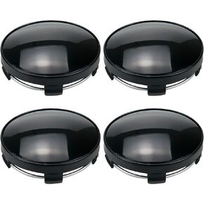 60mm Wheel Center Caps Rim Hub Center Covers Replacement 58mm Lug to Lug (Black) - 4Pcs