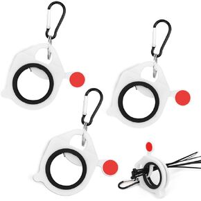 3PCS Zip Tie Organizer - Light Plastic Cable Tie Holder for Efficient Cable Management - Reusable Zip Ties Holder for Easy and Neat Organization (White)