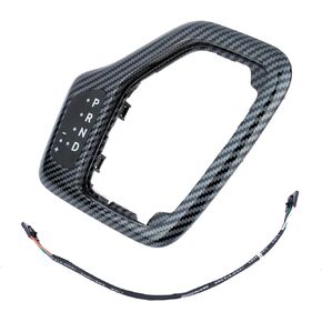 Upgrade Shifter Bezel with Harness Kit(Carbon Fiber).Fit for Jeep Cherokee 2014-2018.Transmission Bezel with Harness.Replaces Part # 5YD27XSAAA,601-402.