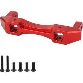 Metal Aluminum Alloy Front Rear Bumper Mounting Mount for 1/10 RC Crawler Axial SCX10 LCG Car DIY Chassis Frame Kit Upgrade Part (Black)