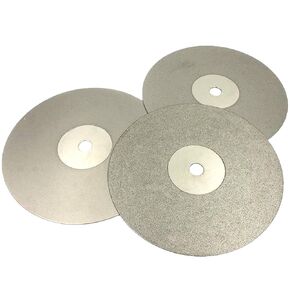 3Pcs 200mm 8 Inch Flat Lap Disc 180 320 600 Grit Diamond Coated Flat Lap Disk Wheel Grinding Sanding Disc Lapping Polishing Disc