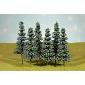 Bachmann Industries Scene Scapes Trees 5"- 6" Blue Spruce Trees Train (6 Per Box)
