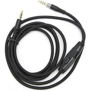 Headphone Cord, Headphone Cable 3.5mm Male to Male Audio Cable with Volume Control for HyperX Cloud in Kuwait