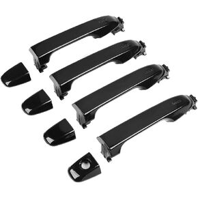 Front Rear Driver & Passenger Side Exterior Door Handles 69211-06090 69217-06370 for Toyota Camry 2012-2017 - Set of 4
