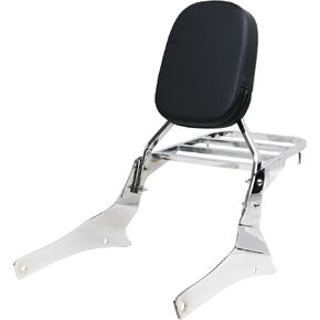 YHMOTO Passenger Backrest Sissy Bar with Luggage Rack for Suzuki Volusia VL800 2001-2011 Boulevard C50 2005-2011 Boulevard M50 2005-2008