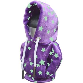 Car Shifter Cover Gear Shift Hoodie Universal Shift Knob Hoodie, Sweater Shifter Hoodie Automotive Interior Knob Cover Upgrade Star, Black A