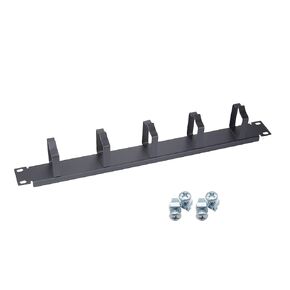 10Gtek 1U 19" Cable Manager Horizontal Rack Mount 24 Slot Metal Finger Duct Wire Organizer with Cover and Mounting Screws for Server Rack