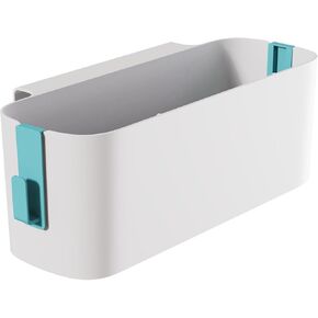 Bedside Hanging Storage Basket with Hooks, Bedside Organizer Storage Caddy Hanging for Dormitory Office Living Room Bunk Bed Shelf (White) in Kuwait