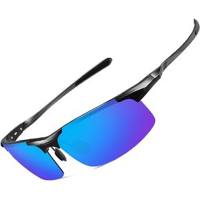 ANYLUV Polarized Sunglasses-Men Mens-Sunglasses Sport: Lightweight Carbon Fiber Sun Glasses Al-Mg UV400 Fishing Driving Golf