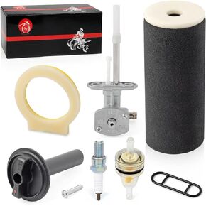 Air Filter Foam & Fuel Valve Petcock & Lever For YAMAHA Grizzly 660 2002-2008
