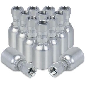 AKM FJX-12-10 3/4" Hose x 5/8" JIC 37° Female Hydraulic Hose End Swivel Crimp Fitting