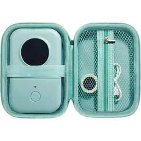 Case Compatible with Phomemo D30, Phomemo D35, NIIMBOT D11, SUPVAN E10 Label Maker, Portable & Durable Storage for D30 Printer Green Case