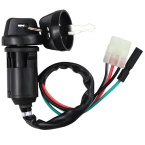 Ignition Switch with Key Aftermarket Replacement Parts Compatible for Honda Recon 250 TRX250TM TRX250TE 2002-2019 Honda TRX 400EX 400 EX Sport Trax Sportrax ATV 4Wheel Motorcycle.