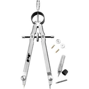 Performance Tool W7556 6 in. Precision Pencil Compass for Accurate Circles - Ideal Tool for Drafting, Carpentry, and DIY Projects