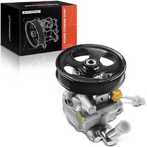 A-Premium Power Steering Pump, with Pulley, Compatible with Subaru Forester 2003 2004 2005 2006 2007, 2.5L, Replace # 33430-5A010, 34430-SA010
