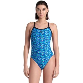 ARENA Performance Pool Tiles Women's Swimsuit Challenge Back One Piece MaxLife Training Suit Competitive Ladies Bathing Suit