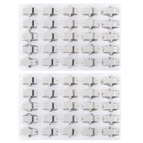 50pcs LC to LC Fiber Optical Coupler Adapter LC Coupler Duplex Multimode Adaptor LC-LC Female to Female Duplex Multi Mode Connectors