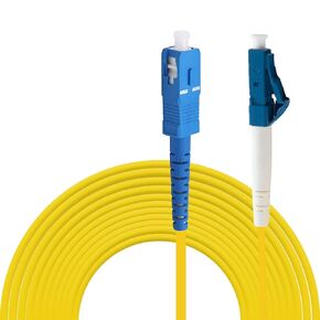 3m(10ft) SC to LC Fiber Patch Cable, 3Meters Single Mode Simplex SM Fiber Patch Cords- 9/125μm SC-LC Fiber Optic Cable (3M - 2 Pack)