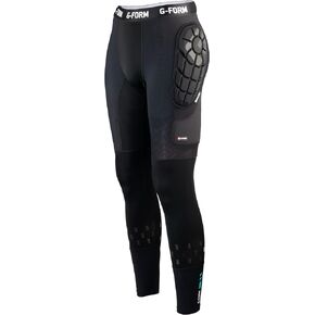 G-Form MX Pants - Padded Compression Pants - Bike Accessories for Safety - Black, Adult
