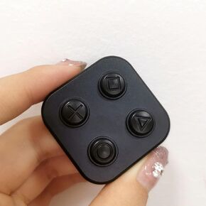 EDC Fidget Sliders Fidget Toys Stress Relief for Adults Magnetic Metal Clicker Gamer(Black)