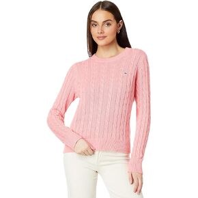 vineyard vines Women's Cashemere Cable Crew Sweater