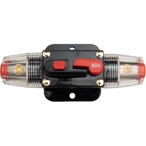 20 Amp Audio Circuit Breaker, 12V-24V DC Fuse Holder, Breaker Switch, Inline Circuit Breaker with Reset Button, for Automotive Marine Boat Audio System Current Overload Protection… in Kuwait