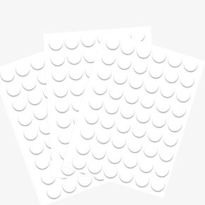 162 Pcs Plastic Screw Hole Covers Stickers Self-Adhesive Screw Hole Stickers for Wood Furniture Cabinet Shelve Plate White