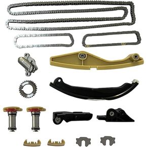 Engine Timing Chain Kit W/Tensioner, Compatible with Ford F-150/Transit/Flex/Police Interceptor/Taurus/Edge/Explorer/Mustang & Lincoln MKS/MKX/MKZ 2011-2019 V6 3.5L 3.7L in Kuwait