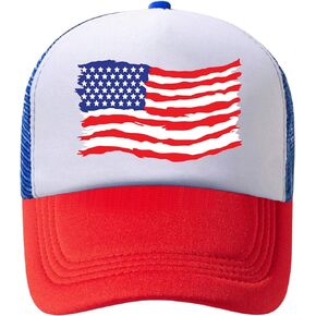 American Flag Hat USA Hat 4th of July Trucker Hats for Women Men Patriotic US Baseball Cap