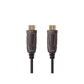 Monoprice 8K Ultra High Speed Fiber Optic Certified HDMI Cable - HDMI 2.1, 8K@60Hz, 4K@120Hz, 48Gbps, HDR, VRR, Active Optical Cable (AOC), 65ft, Black