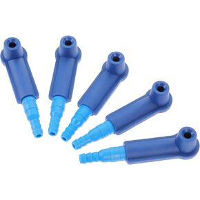 VANZACK Exchange Tool Connector Brake Bleeding Kit Car Oil Bleeder Pump Exchange Adapter Universal for Cars Trucks Construction Vehicles, 5 Pieces