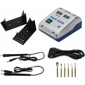Lab Equipment Electric Waxer Carving Double Pen Machine w/ 6 Wax Pot Tips JT-21