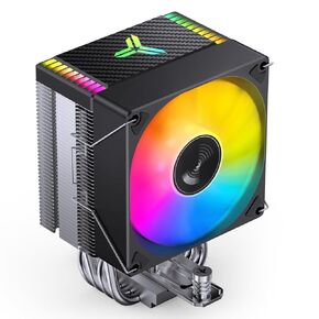 JONSBO CR1400 EVO CPU Cooler,ARGB Mute Series air Cooling, Height 130mm,92mm Fan Mini CPU Cooler,4 Copper Heat Pipes Air heatsink Tower Radiator, for AMD5/Intel LGA1700,Black