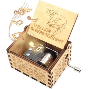 Wooden Music Box – The Lion Sleeps Tonight Music Box – 1 Set in Kuwait