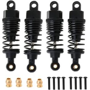 RC Car Shock Absorber, Aluminum 68mm Shock Absorber Oil Adjustable Damper For 1/10 Drift RC Car Hpi Hsp Losi Axial Tamiya RedcatType Axial SCX10 TRX4 D90 HSP HPI upgraded part(Black)