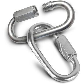 Quick Links 1/8 inch (3.5mm) Zinc Plated 24 Pack - 220 lb Working Load Limit - Chain Links