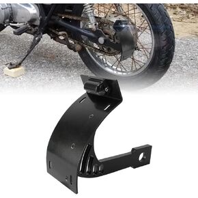 SUNPIE Add White Lights Black Motorcycle Cured Vertical Side Mount Licese Plate with Light Tag Holder Bracket Fits All Sport Bike