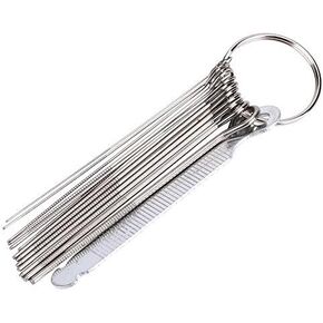 Guitar Bridge Saddle Nut File 13 Sizes Stainless Steel Grinding Needles Slotting File Kit And Grinding Stone For Guitar Ukulele (Bridge File Set) Guitar Saddle File Kit Bridge Pins Saddle For Acou