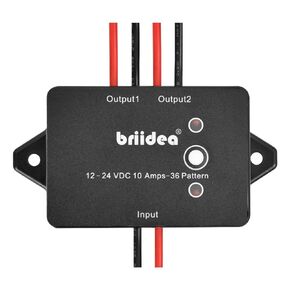Briidea Electronic Alternating Flasher Kit Relay, 36 Flashing Patterns by a Single Botton Quickly Change, 10 Amp 12-24VDC, Suitable for Car, Motorcycle Retrofit Headlights or Any Lamp