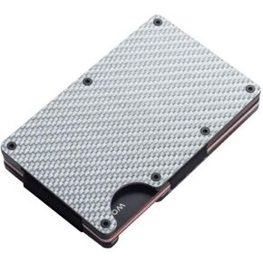 Carbon Fiber Card Holder With Elastic Band (black)