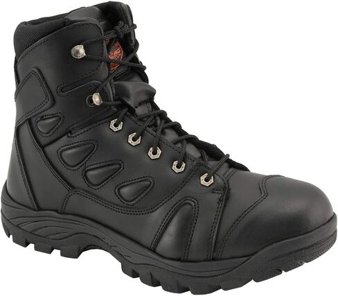 حذاء Milwaukee Leather MBM9115 للرجال مصنوع من الجلد الأسود بطول 6 بوصات طراز Swat تكتيكي لراكبي الدراجات النارية - 11 in Saudi Arabia