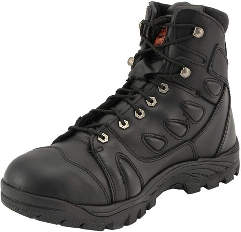 حذاء Milwaukee Leather MBM9115 للرجال مصنوع من الجلد الأسود بطول 6 بوصات طراز Swat تكتيكي لراكبي الدراجات النارية - 11 in Saudi Arabia