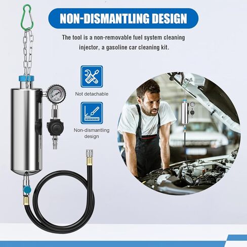 Fuel Injector Cleaner Kit, Non-Dismantle Fuel Injection System Cleaner Tester 1L 150PSI Fuel Injector System Cleaning Machine Tool Catalytic System Cleaner Converter Cleaner for Gasoline Cars Vehicle in Saudi Arabia