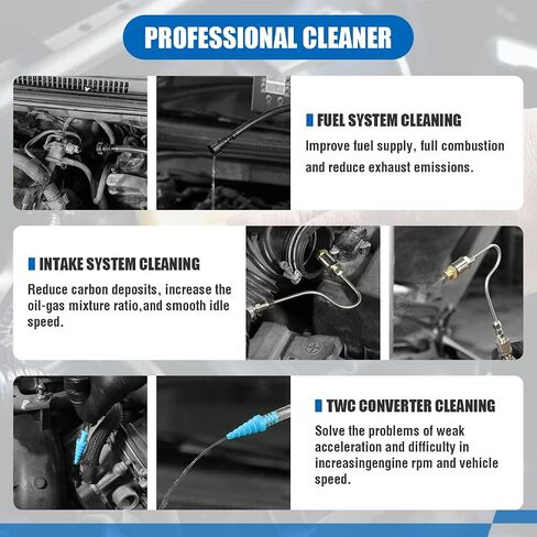 Fuel Injector Cleaner Kit, Non-Dismantle Fuel Injection System Cleaner Tester 1L 150PSI Fuel Injector System Cleaning Machine Tool Catalytic System Cleaner Converter Cleaner for Gasoline Cars Vehicle in Saudi Arabia
