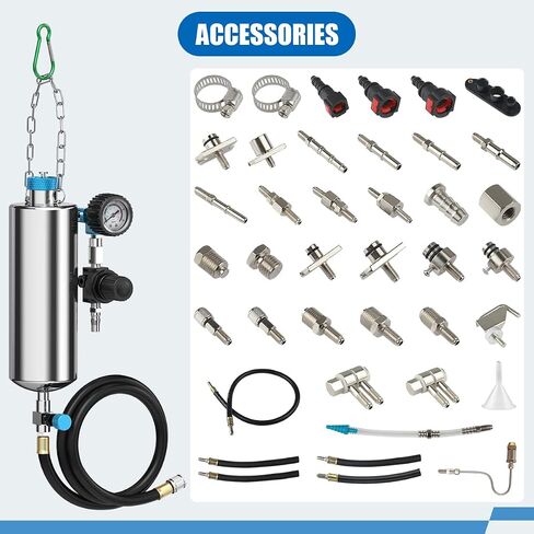 Fuel Injector Cleaner Kit, Non-Dismantle Fuel Injection System Cleaner Tester 1L 150PSI Fuel Injector System Cleaning Machine Tool Catalytic System Cleaner Converter Cleaner for Gasoline Cars Vehicle in Saudi Arabia