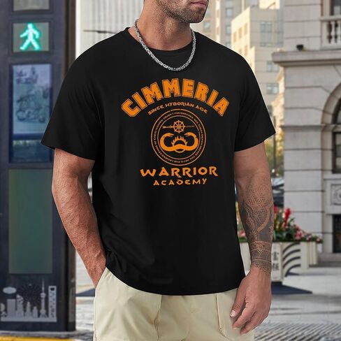 Cimmeria Warrior Academy Conan The Barbarian Men's Basic Short Sleeve T-Shirt Cotton Unisex Fashion Casual T-Shirts in Saudi Arabia