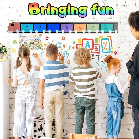 ورق اتصال سبورة مغناطيسية للجدار 39.3 * 17.7 بوصة ملصق ورق حائط سبورة ذاتي اللصق وقشر ملصق جداري مغناطيسي لمكتب المنزل والثلاجة والفصل الدراسي in Kuwait