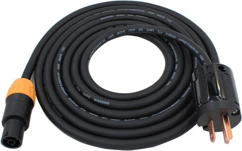 كابل Toronce IP65 احترافي مصنوع يدويًا 14 AWG ذكر NEMA5-15P إلى SAC3FX PowerCON True (10 أقدام) in Kuwait