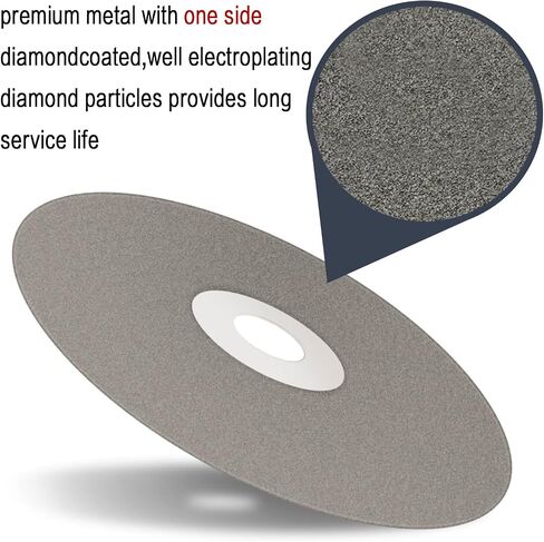 DZQ Diamond Grinding Wheel Disc Arbor Hole 6" x 1/2" Abrasive Lap 60 grit for Cutting or Sanding Stone and Glass in Saudi Arabia