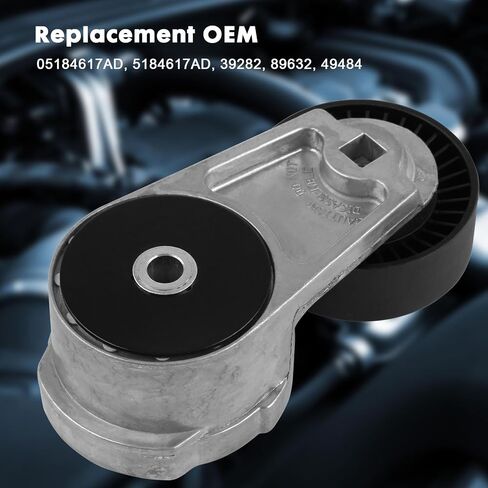 Automatic Belt Tensioner Assembly with Pulley 39282 05184617AD Compatible with Chrysler Town & Country 2011-2016, Dodge Challenger Charger Durango, Jeep Grand Cherokee, Ram 1500, C/V in Saudi Arabia